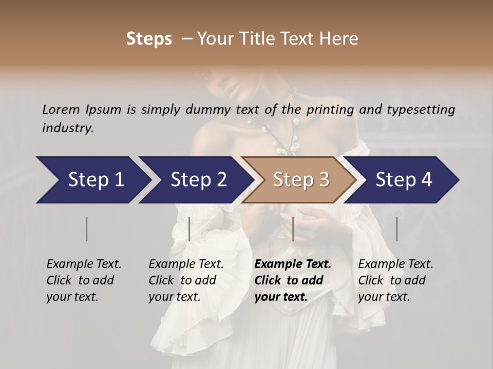 Elegance Move Clothing PowerPoint Template