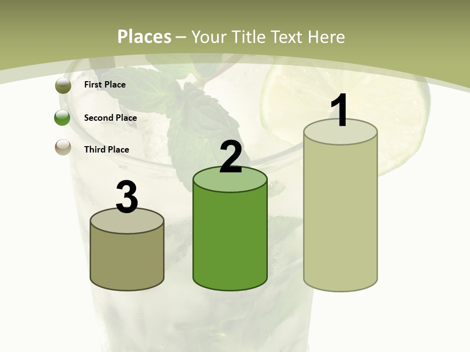 Mojito Alcohol Ice PowerPoint Template