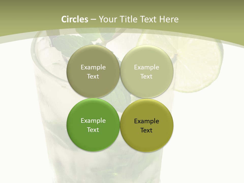 Mojito Alcohol Ice PowerPoint Template