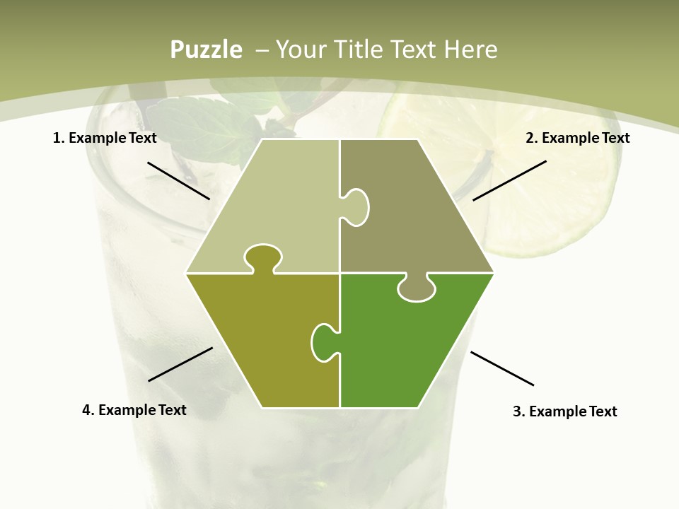 Mojito Alcohol Ice PowerPoint Template