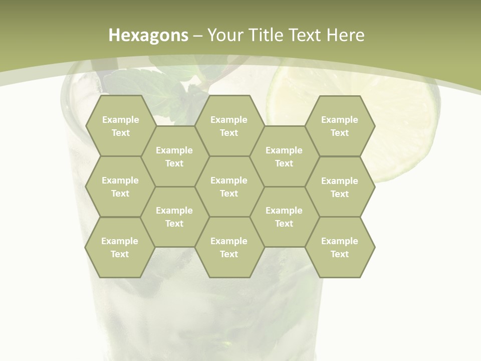 Mojito Alcohol Ice PowerPoint Template