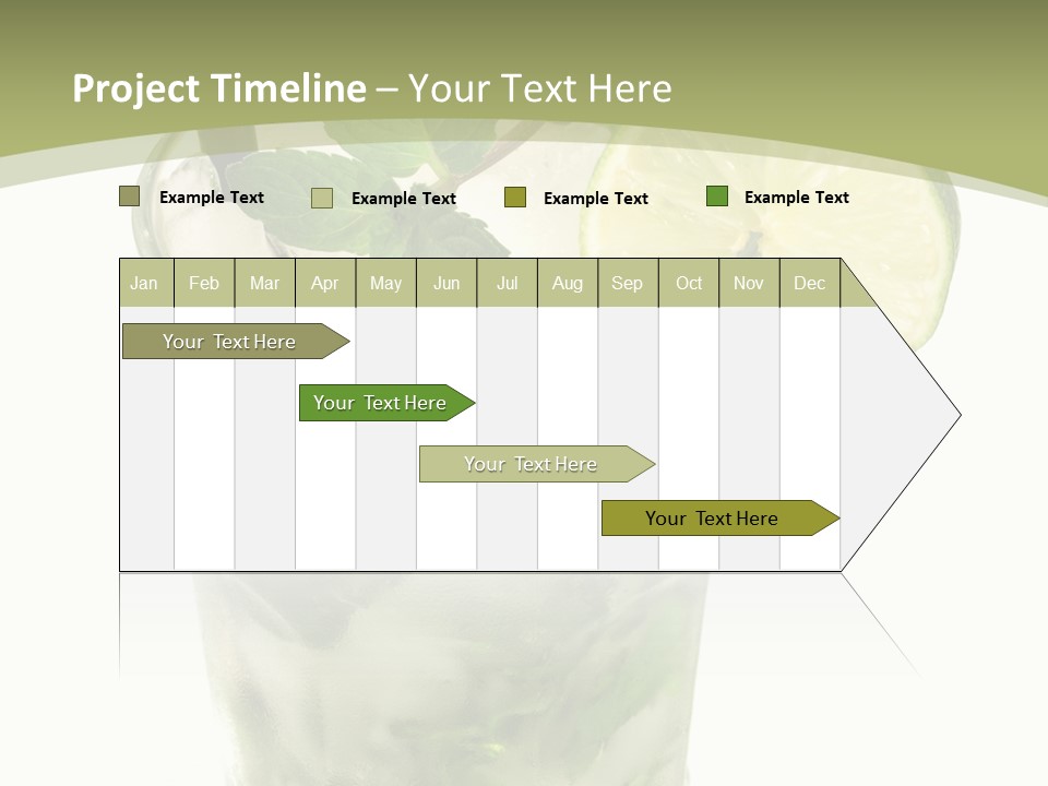 Mojito Alcohol Ice PowerPoint Template