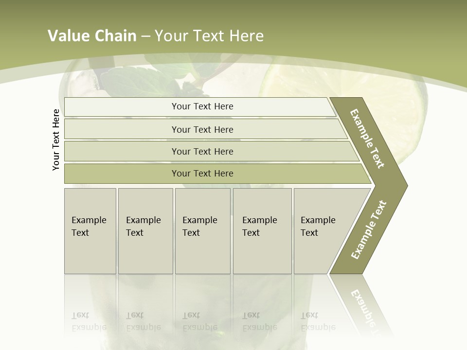 Mojito Alcohol Ice PowerPoint Template