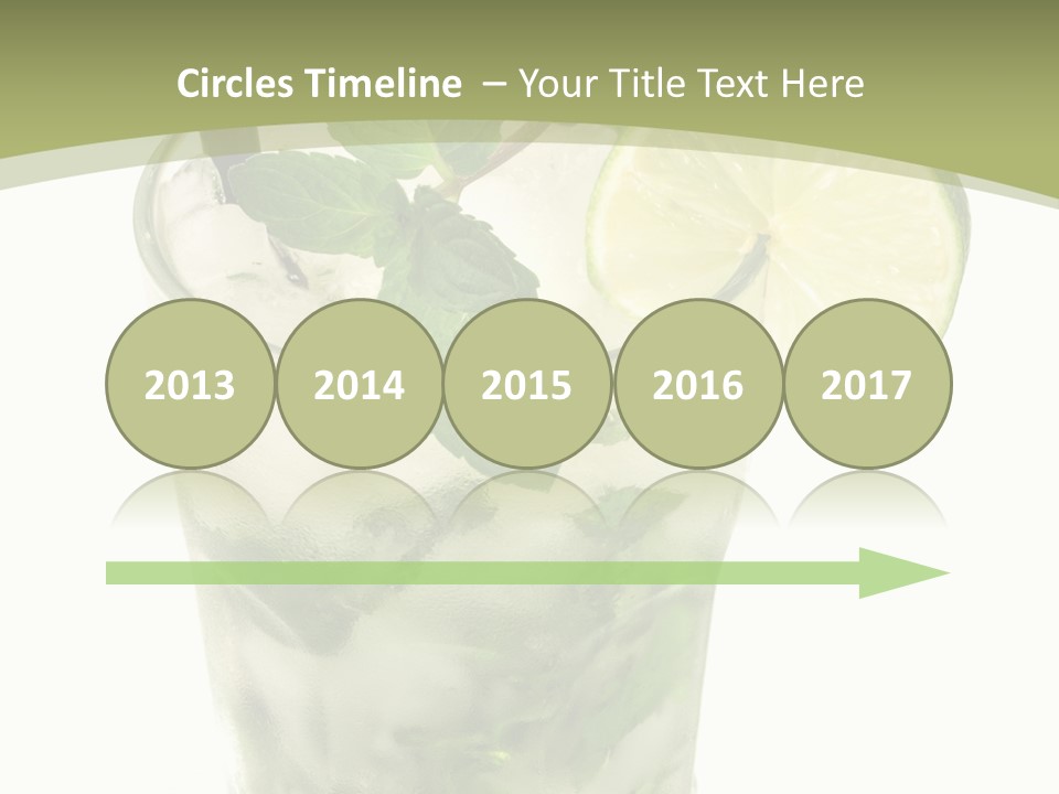 Mojito Alcohol Ice PowerPoint Template