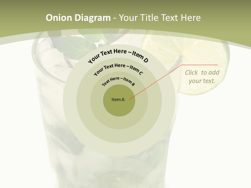 Mojito Alcohol Ice PowerPoint Template