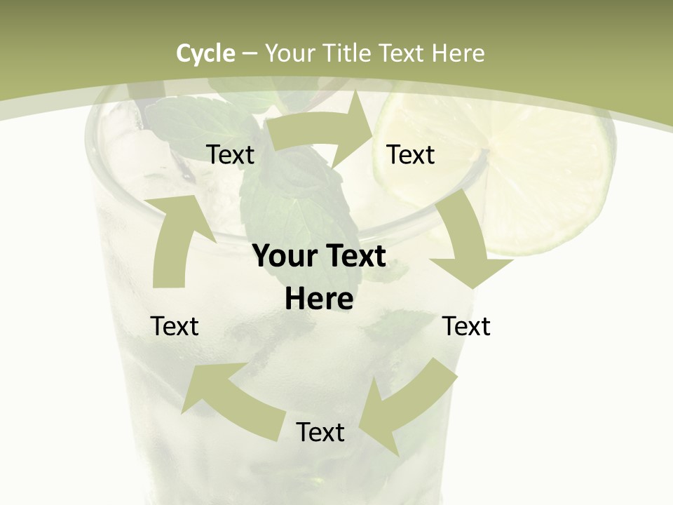 Mojito Alcohol Ice PowerPoint Template
