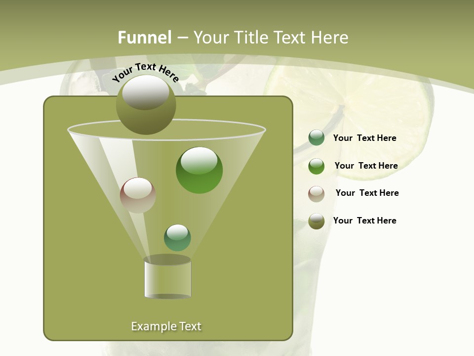 Mojito Alcohol Ice PowerPoint Template