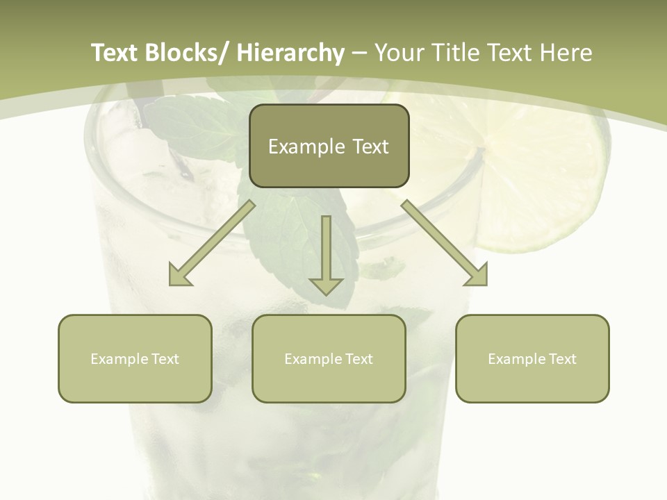 Mojito Alcohol Ice PowerPoint Template
