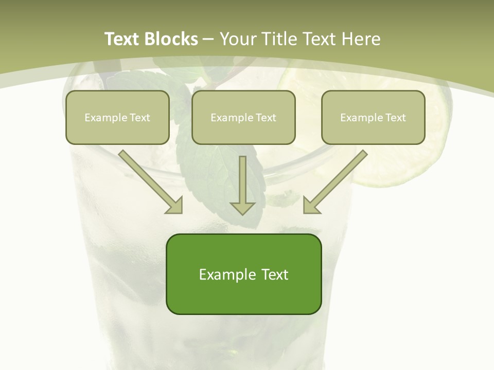 Mojito Alcohol Ice PowerPoint Template