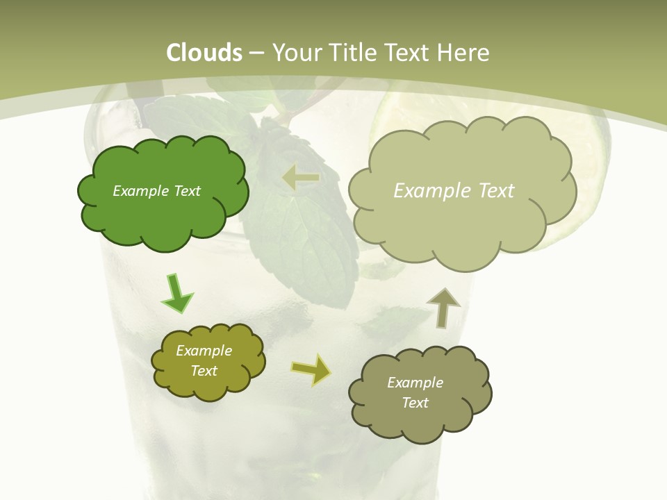 Mojito Alcohol Ice PowerPoint Template