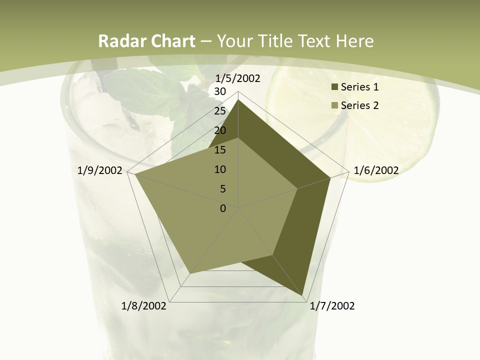 Mojito Alcohol Ice PowerPoint Template