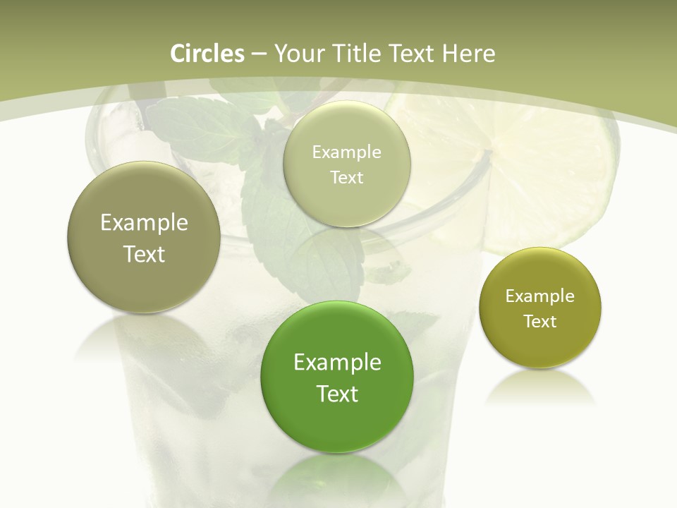 Mojito Alcohol Ice PowerPoint Template