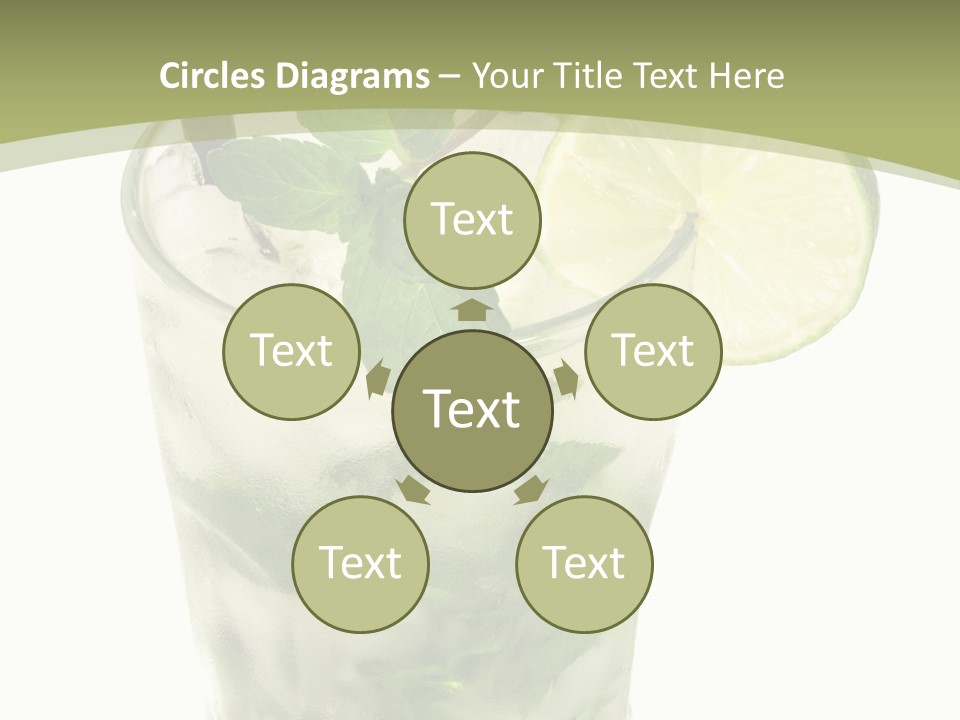 Mojito Alcohol Ice PowerPoint Template