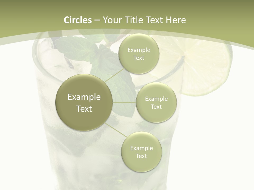 Mojito Alcohol Ice PowerPoint Template
