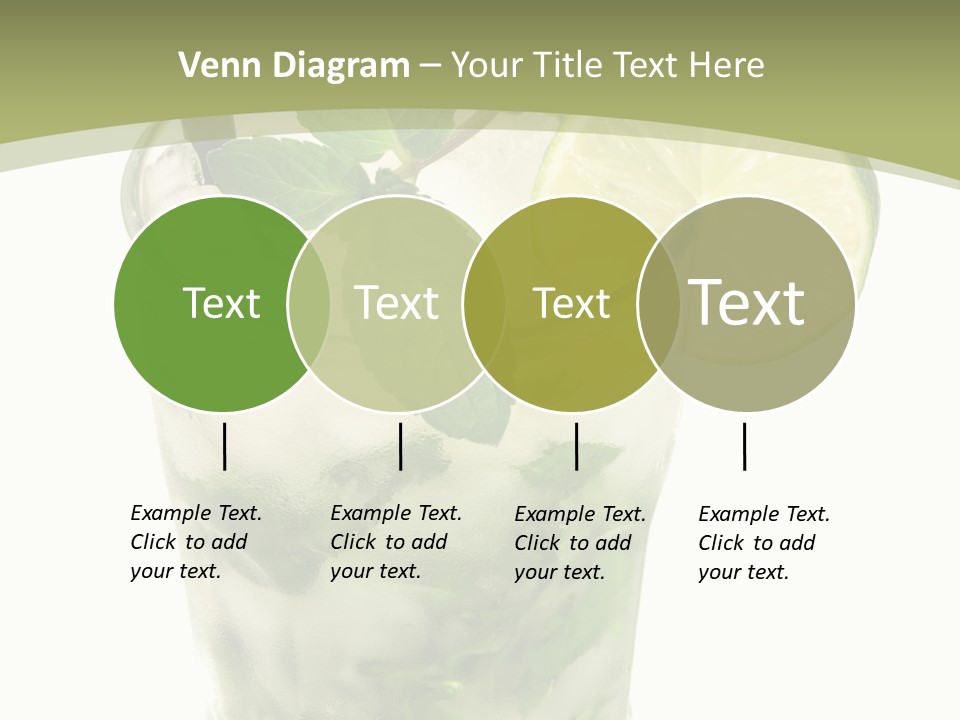 Mojito Alcohol Ice PowerPoint Template