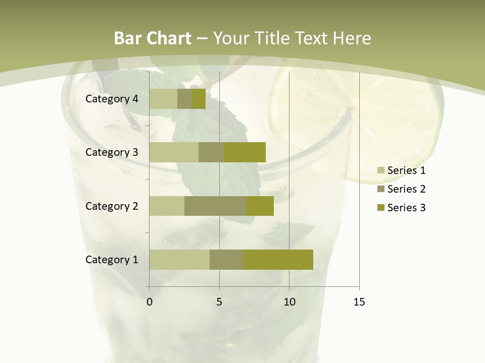 Mojito Alcohol Ice PowerPoint Template