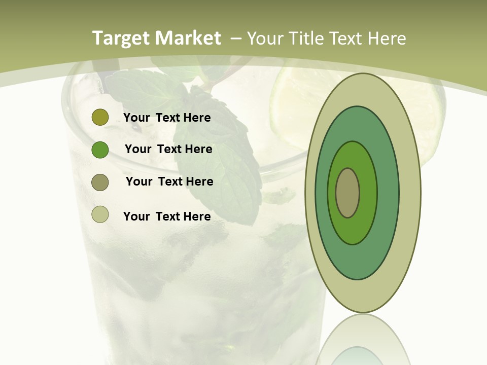 Mojito Alcohol Ice PowerPoint Template