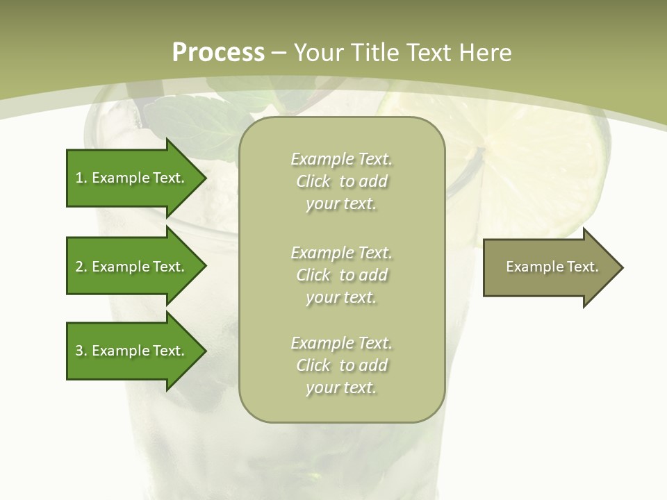 Mojito Alcohol Ice PowerPoint Template