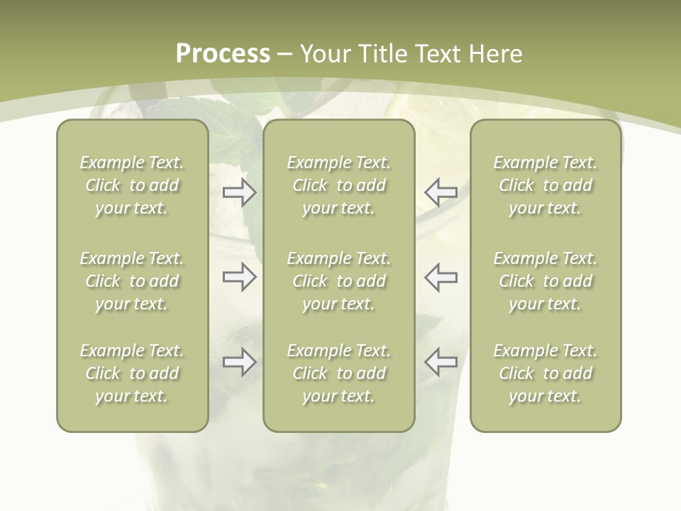 Mojito Alcohol Ice PowerPoint Template