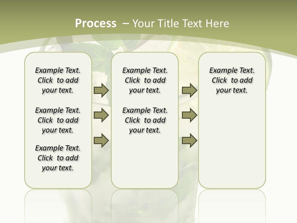 Mojito Alcohol Ice PowerPoint Template
