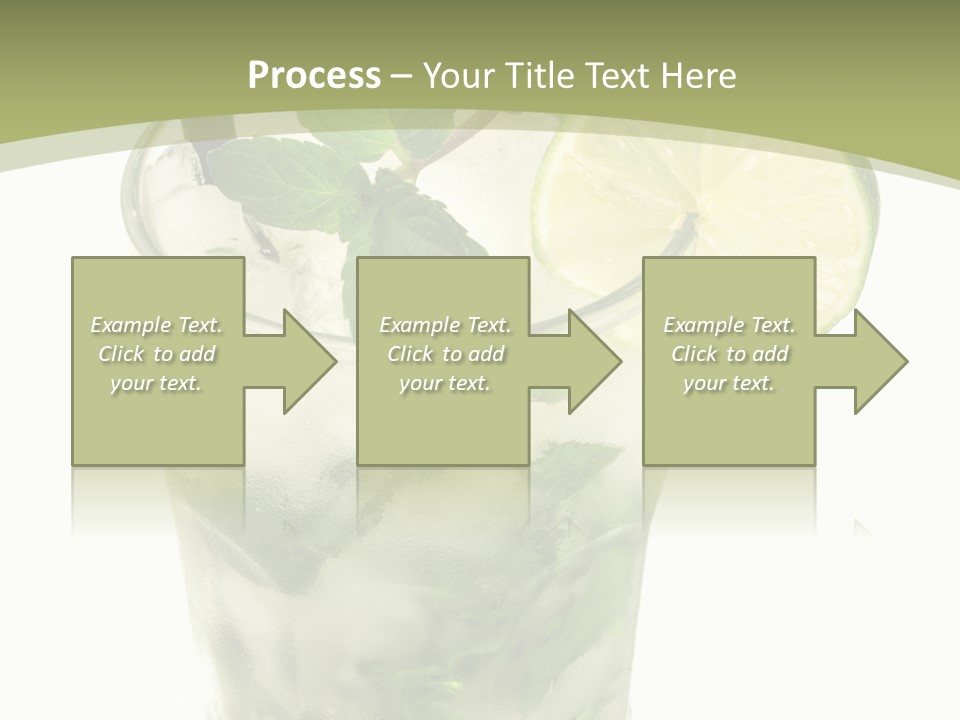 Mojito Alcohol Ice PowerPoint Template