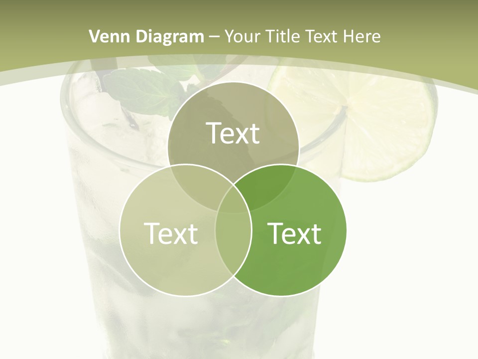 Mojito Alcohol Ice PowerPoint Template