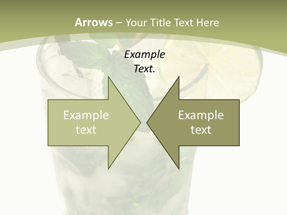 Mojito Alcohol Ice PowerPoint Template