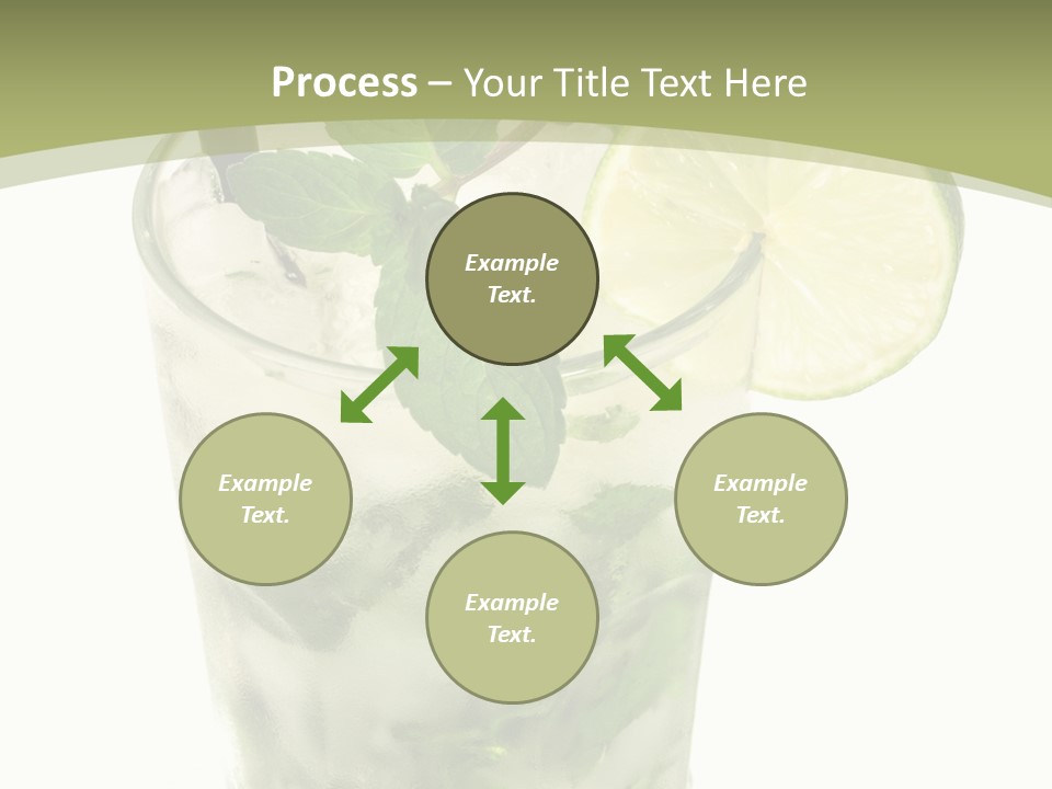 Mojito Alcohol Ice PowerPoint Template
