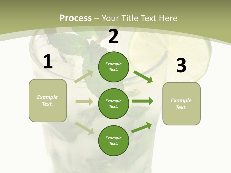 Mojito Alcohol Ice PowerPoint Template