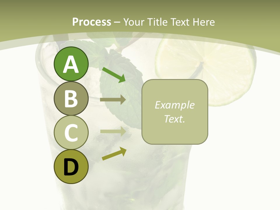 Mojito Alcohol Ice PowerPoint Template
