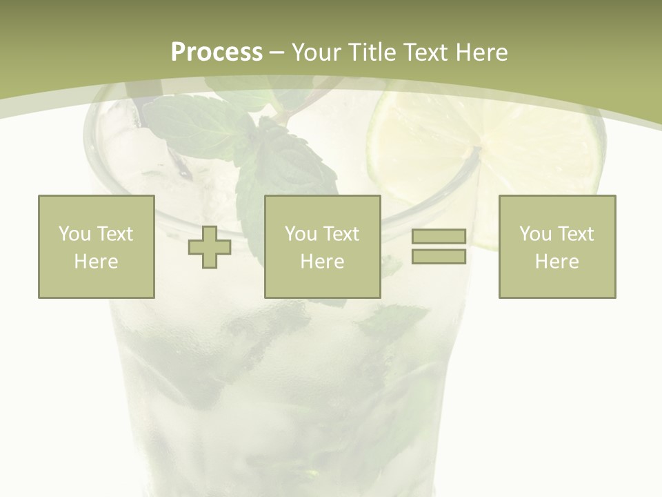 Mojito Alcohol Ice PowerPoint Template