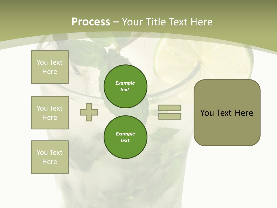 Mojito Alcohol Ice PowerPoint Template