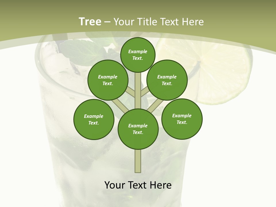 Mojito Alcohol Ice PowerPoint Template