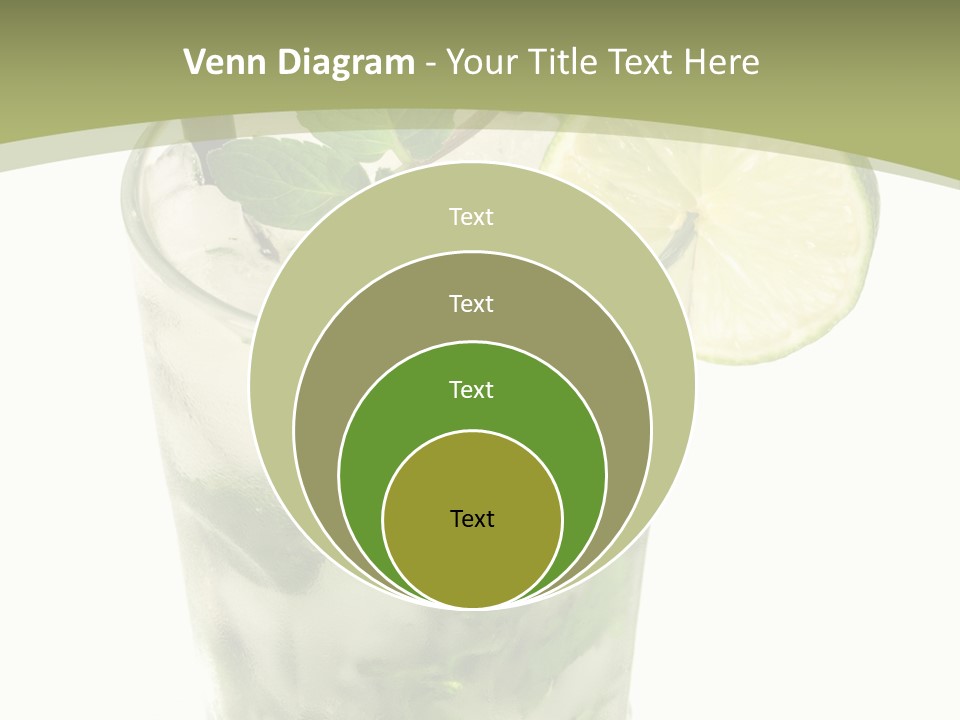 Mojito Alcohol Ice PowerPoint Template