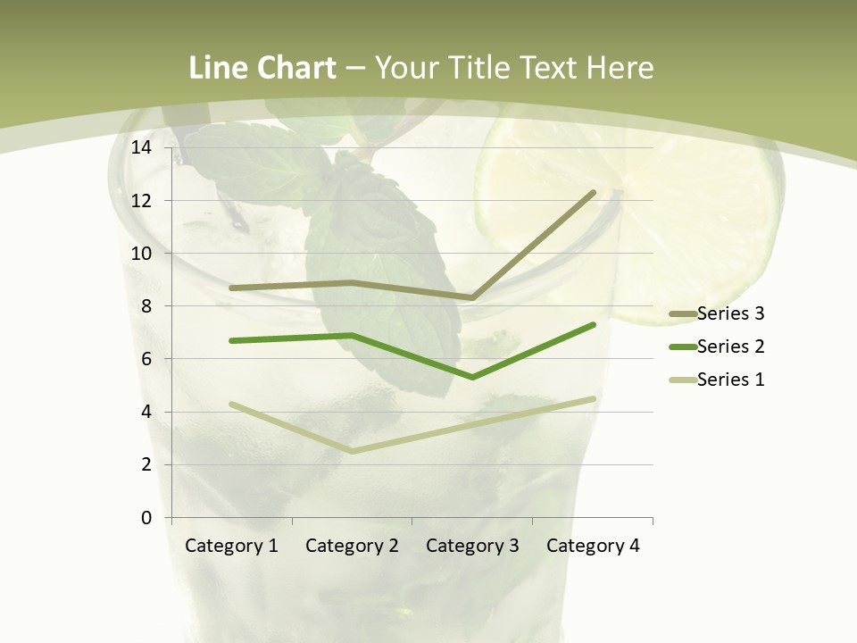 Mojito Alcohol Ice PowerPoint Template