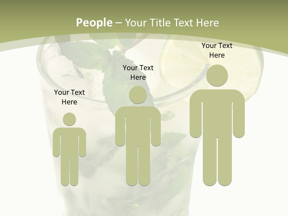 Mojito Alcohol Ice PowerPoint Template