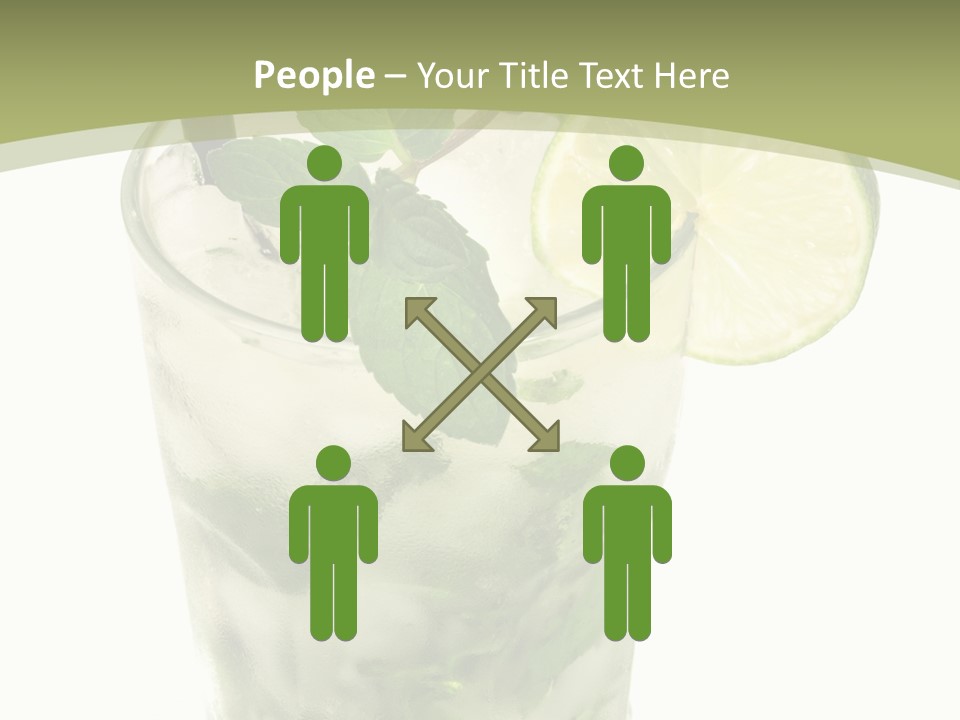 Mojito Alcohol Ice PowerPoint Template