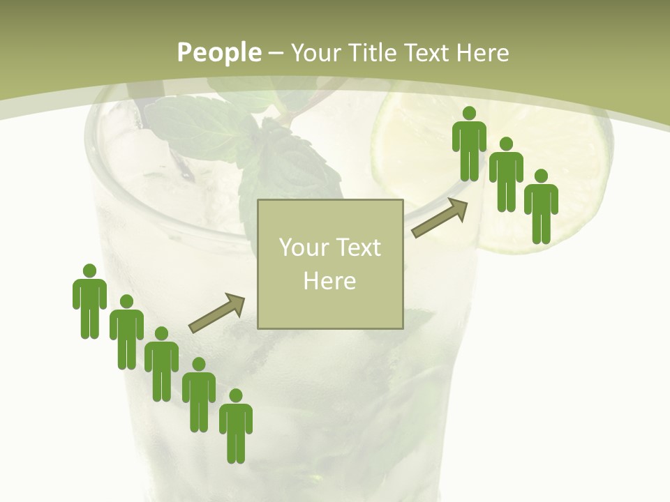 Mojito Alcohol Ice PowerPoint Template