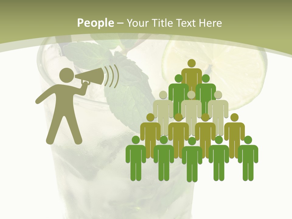 Mojito Alcohol Ice PowerPoint Template