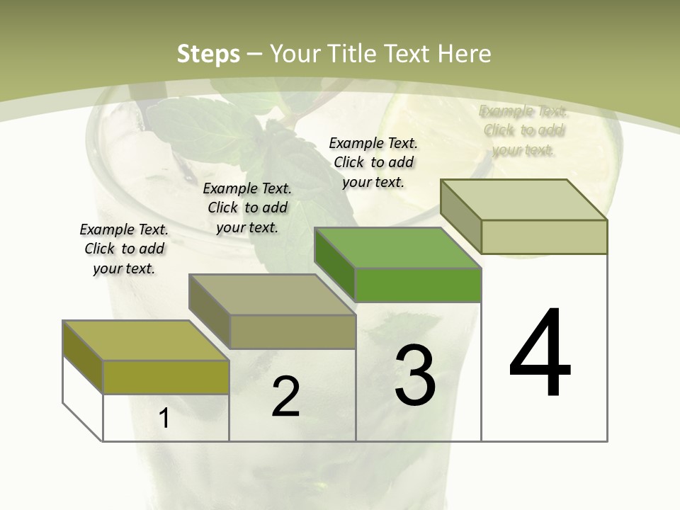 Mojito Alcohol Ice PowerPoint Template