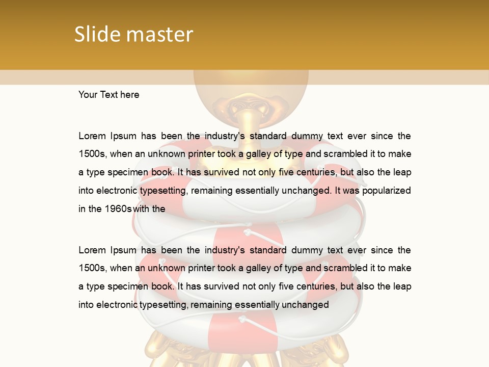 Help Toon Human PowerPoint Template