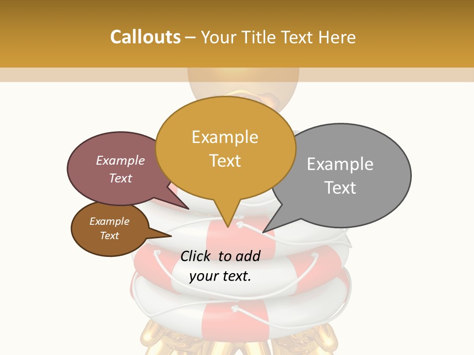 Help Toon Human PowerPoint Template