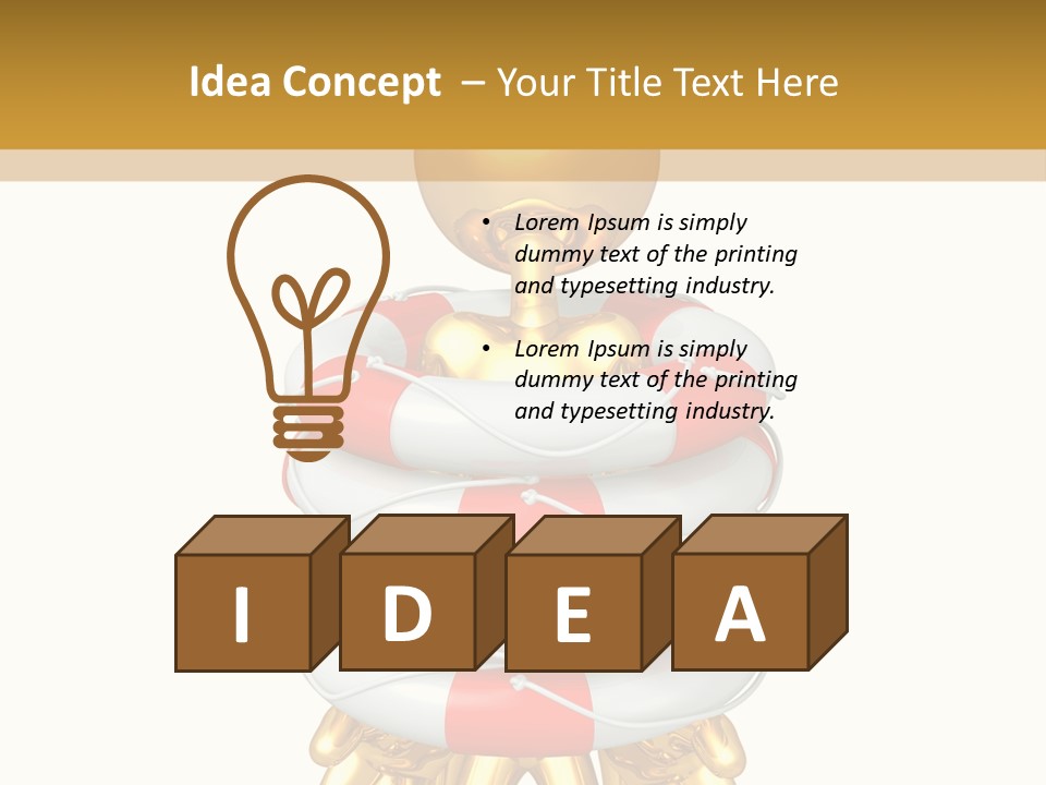 Help Toon Human PowerPoint Template