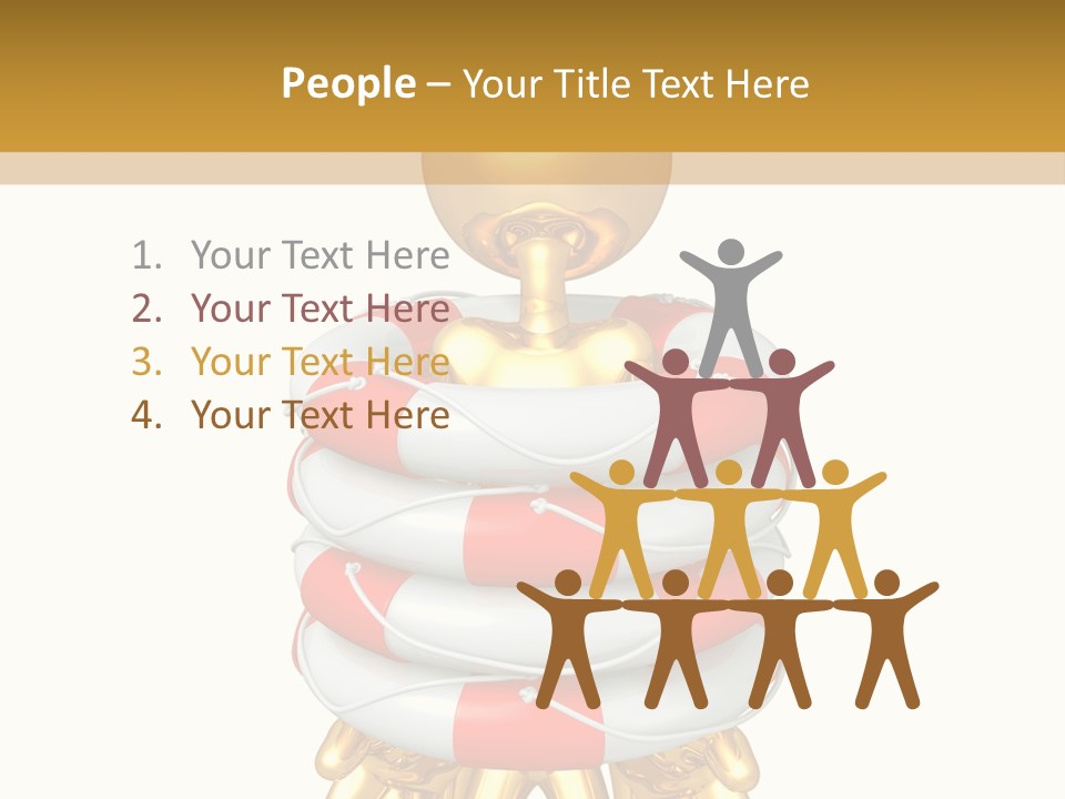 Help Toon Human PowerPoint Template