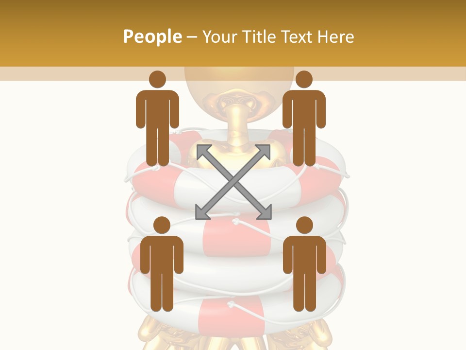 Help Toon Human PowerPoint Template