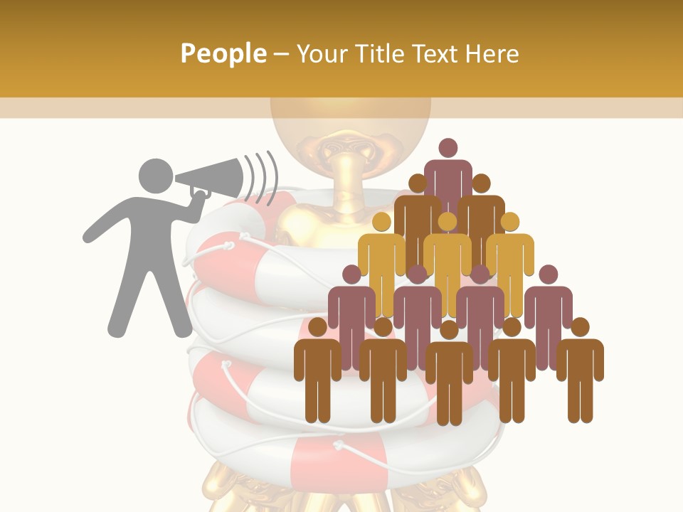 Help Toon Human PowerPoint Template