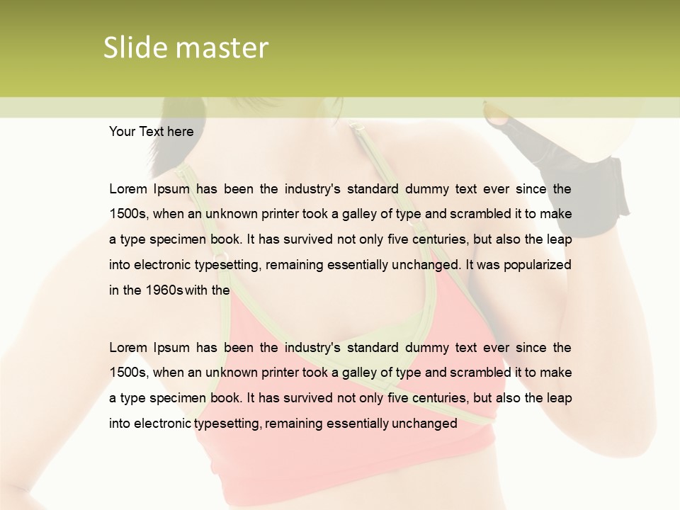 Drinking Health Care Weight Loss PowerPoint Template