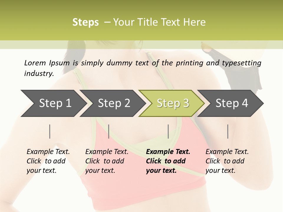 Drinking Health Care Weight Loss PowerPoint Template