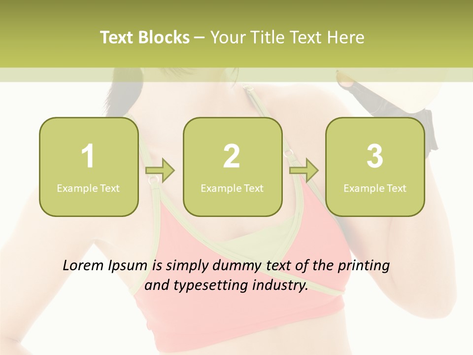 Drinking Health Care Weight Loss PowerPoint Template