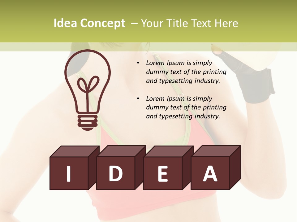 Drinking Health Care Weight Loss PowerPoint Template